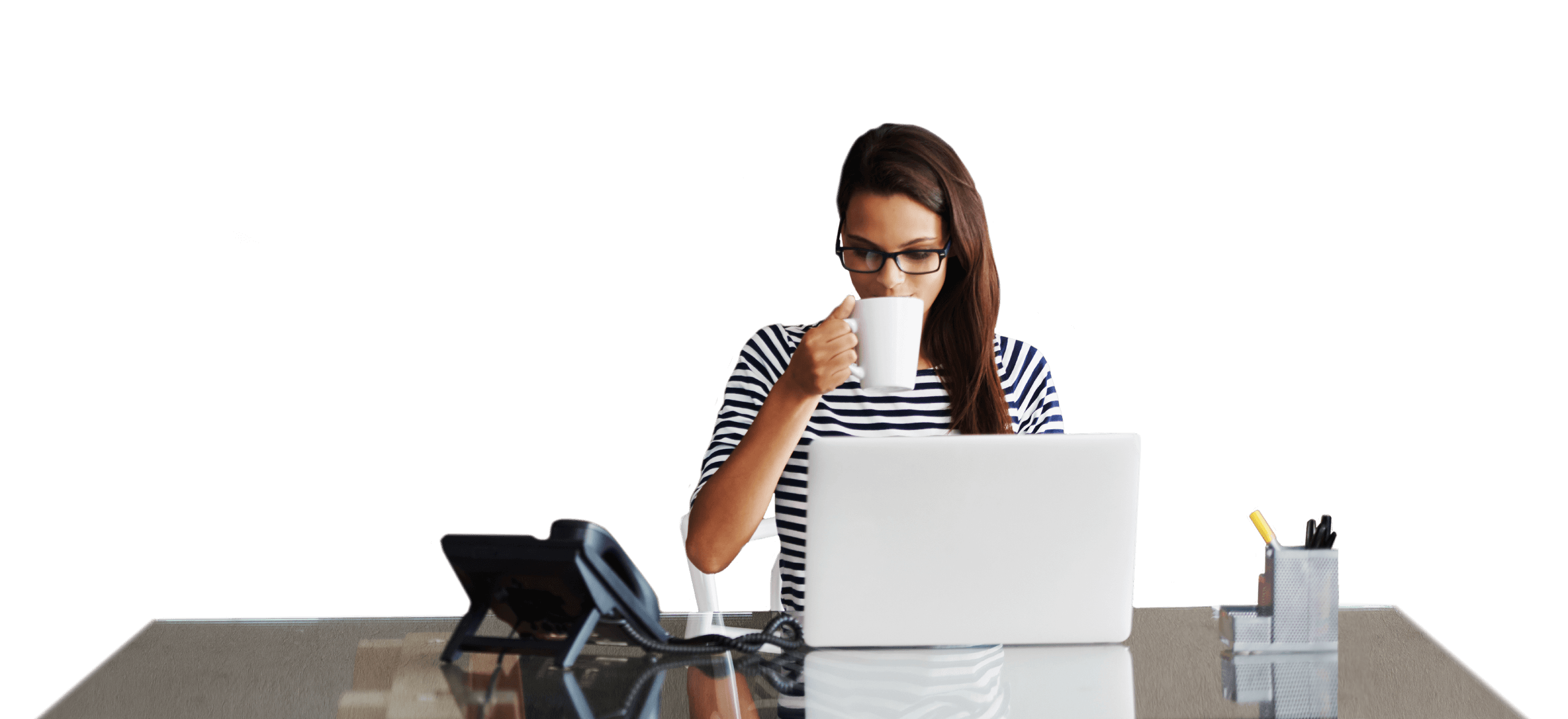 Workspace Technology Solutions - Woman at Desk